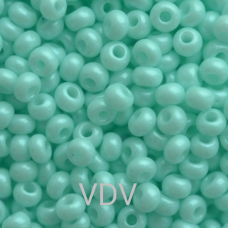 270-10/0-16258 Бісер Чехія (перлиновий, бірюзовий світлий), упаковка 50 грамів