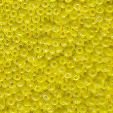 288-10/0-84110 Бісер Чехія (перлиновий, жовтий райдужний), упаковка 50 грамів