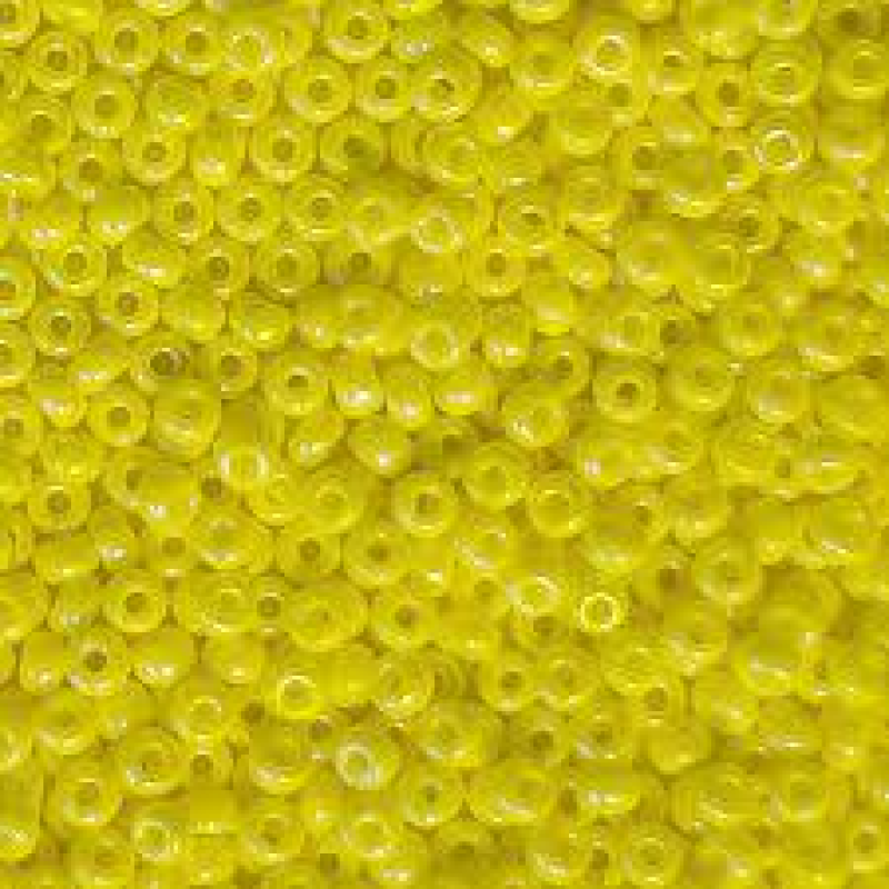 288-10/0-84110 Бісер Чехія (перлиновий, жовтий райдужний), упаковка 50 грамів