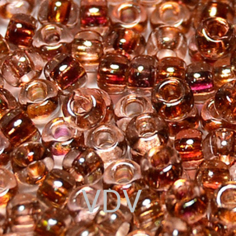 724-10/0-48095 Бісер Чехія (глазурований, коричневий), упаковка 50 грамів