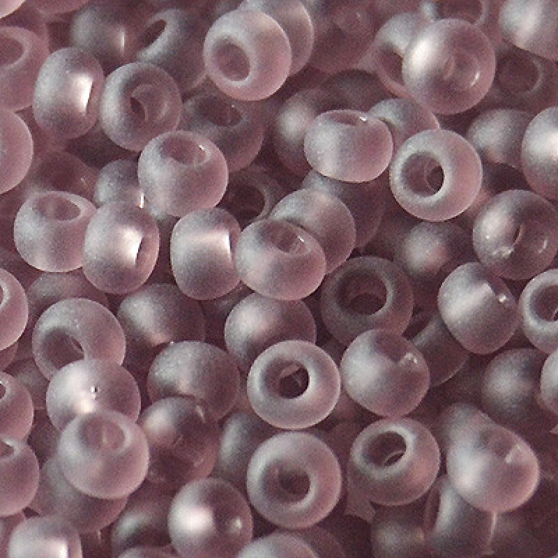 148-10/0-20010 Бісер Чехія (прозорий матовий, аметистовий світлий), упаковка 50 грамів