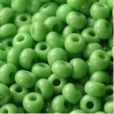 53230-4/0-19001-311 Бісер Чехія (для біжутерії, натуральний зелений світлий), упаковка 50 грамів. РОЗМІР 4/0