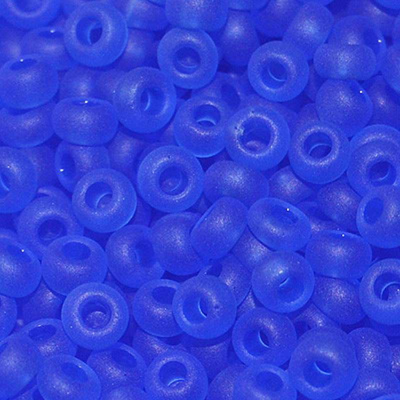 152-10/0-30050 Бісер Чехія (прозорий матовий, фіалковий), упаковка 50 грамів