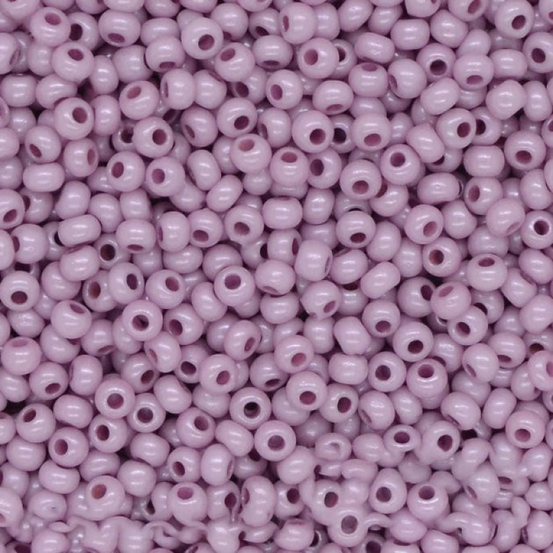 500-10/0-46326 Бісер Чехія (перламутровий, світло-бузковий), упаковка 50 грамів