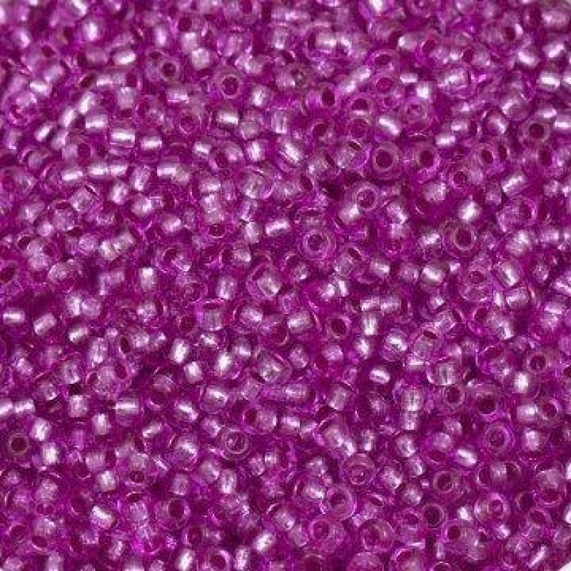 18225-10/0 Бісер Чехія (блискучий, рожево-фіалковий), упаковка 50 грамів