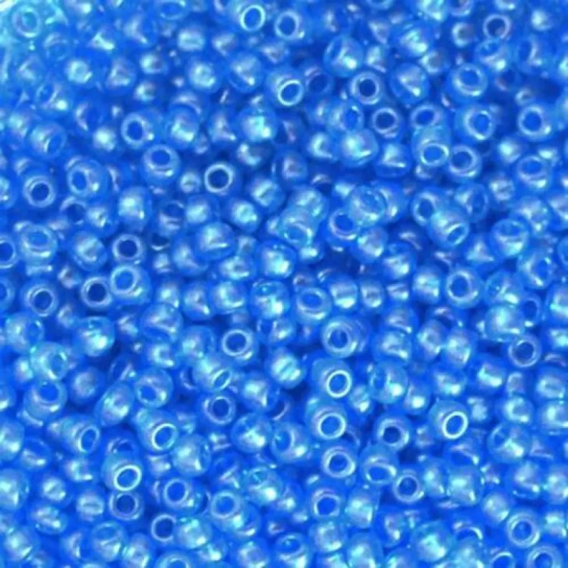 08336-10/0 Бісер Чехія (кришталевий перлиновий блакитний темний), упаковка 50 грамів
