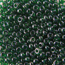 56060-10/0 Бісер Чехія (глазурований, зелений темний), упаковка 50 грамів