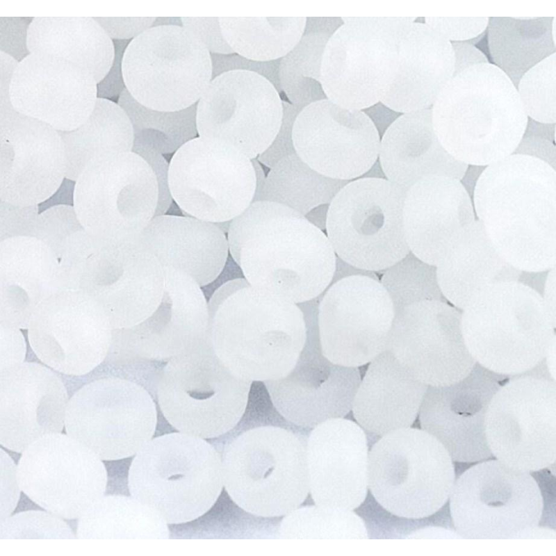 02090 matt бісер №10 Preciosa (Чехія) 5 грамів. Алебастровий матовий