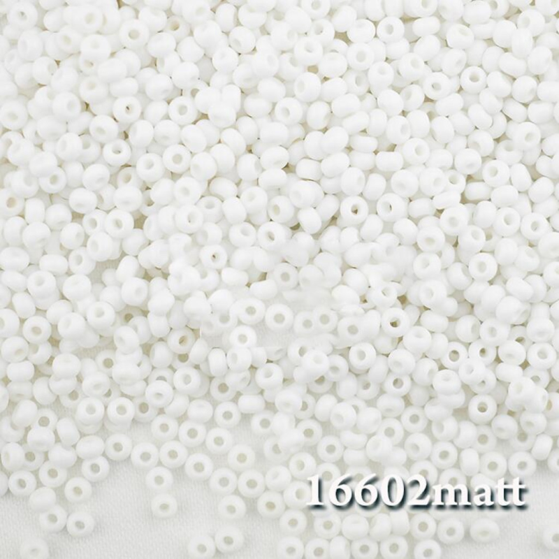 16602 matt бісер №10 Preciosa (Чехія) 5 грамів. Матовий